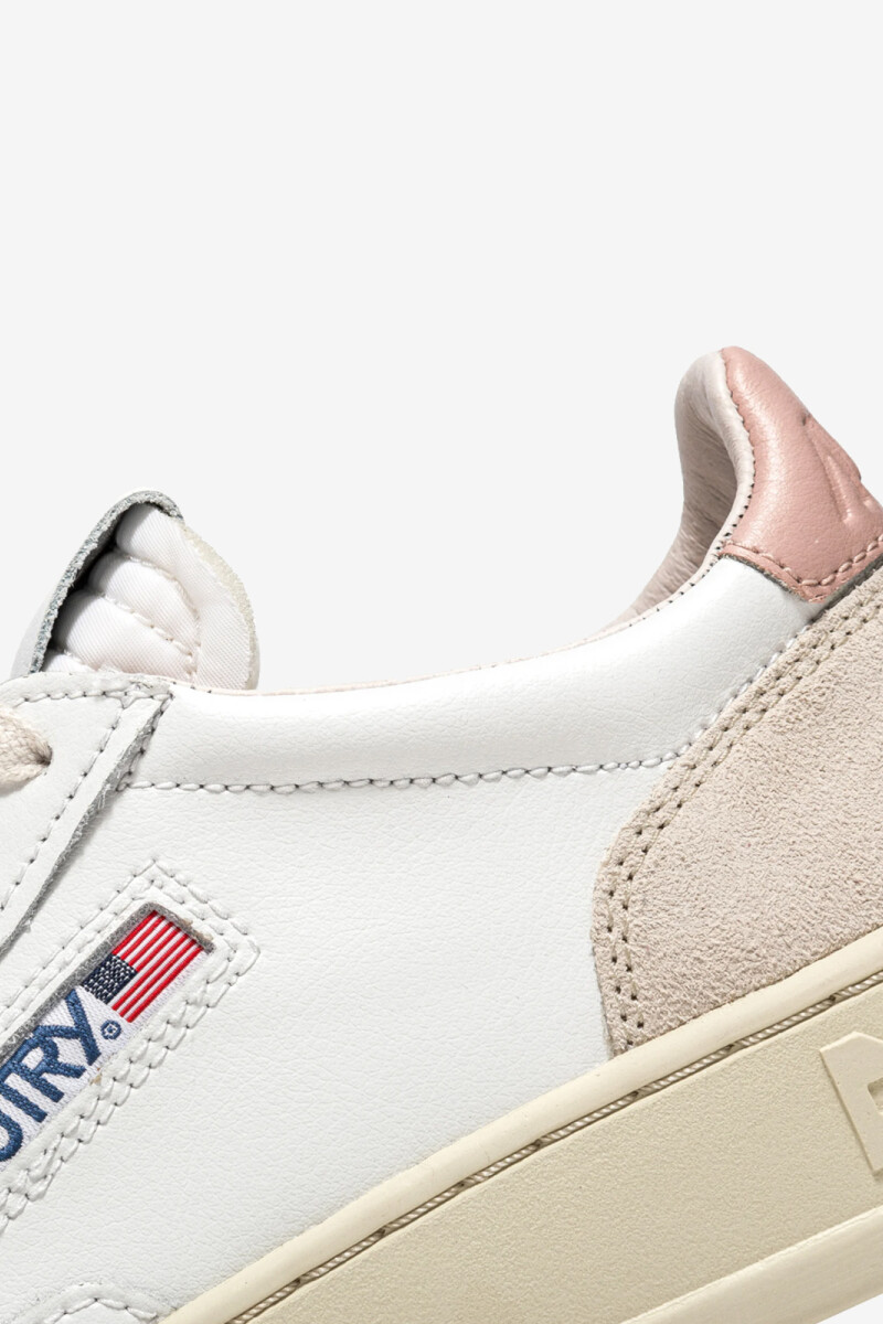 MEDALIST LOW WOM LEAT/SUEDE WH Blanco