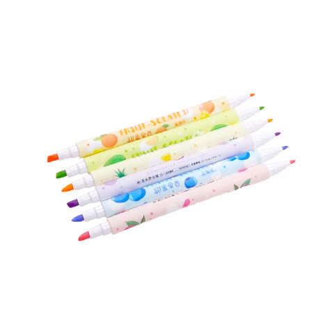 Marcadores doble punta 6pcs Marcadores Doble Punta 6pcs