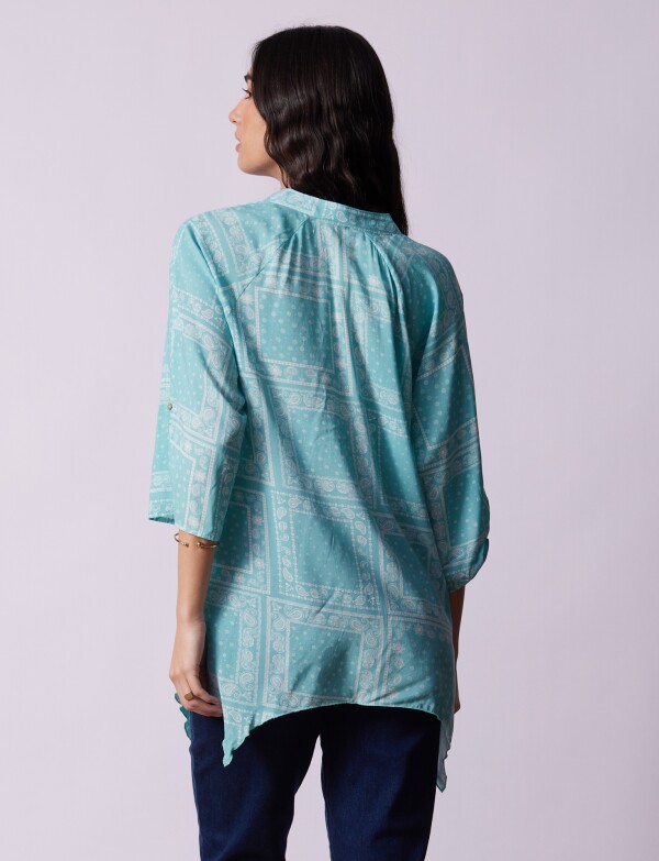 Blusa Picos VERDE AGUA