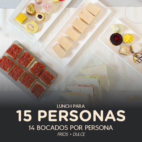 Lunch Fiestas 15 personas - (Pizza) 000