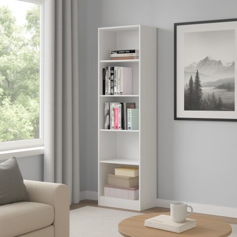 Estanteria ANITA biblioteca multiuso con 4 Estantes 47,9 x 170 x 27,5 cm - Blanco Estanteria ANITA biblioteca multiuso con 4 Estantes 47,9 x 170 x 27,5 cm - Blanco