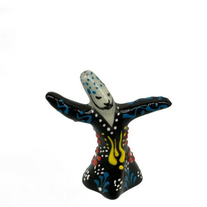 MINI DERVICHE DANZANTE CERAMICA - T1 Negro