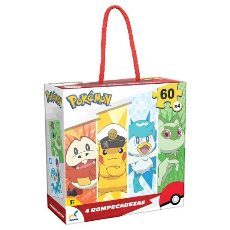 Puzzle 4 en 1- Pokemon Puzzle 4 En 1- Pokemon