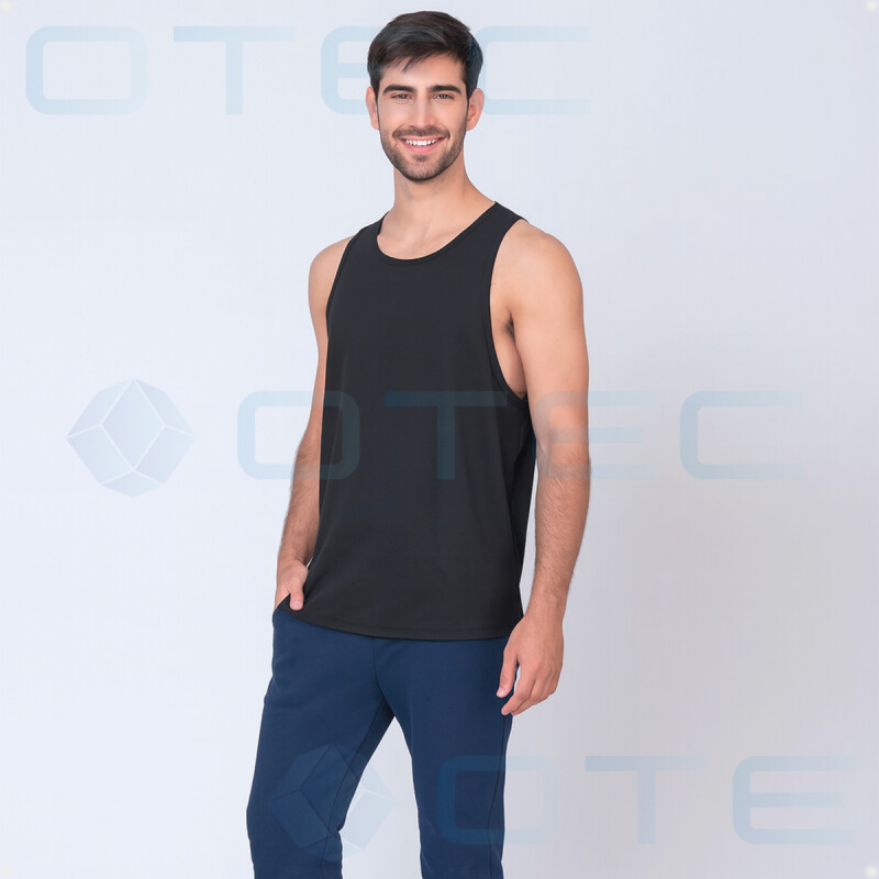 Musculosa Básica Deportiva Dry Fit Color Negro