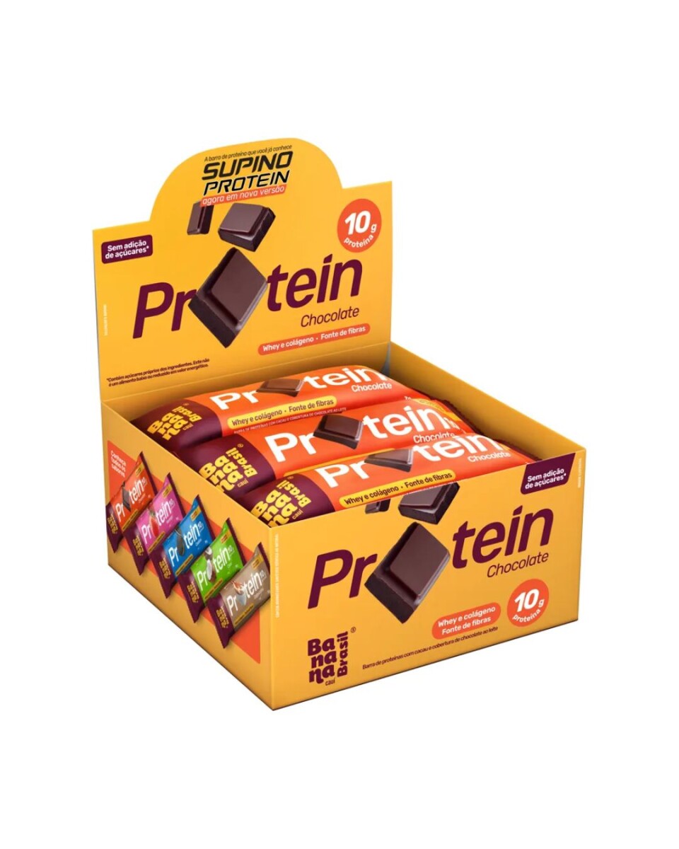 Protein Bar Chocolate Caja x12 Banana Brasil Supino 