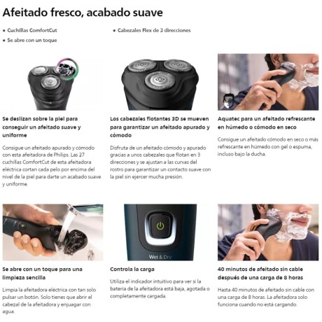 Afeitadora Philips Aquatouch S1151 V01