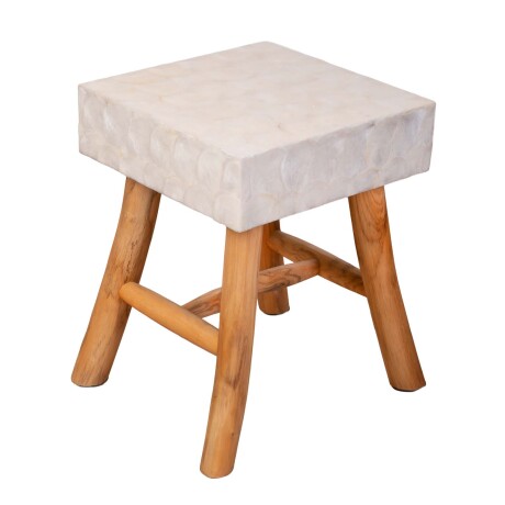 TABURETE NÁCAR FIBRAS-NATURALES NATURAL-BEIGE TBCS2315, NATURAL