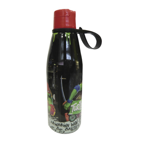 Botella Plástica 530ml Tortugas Ninjas con Agarre U