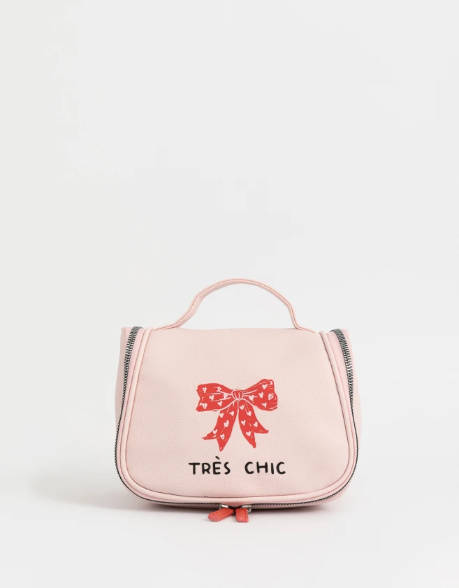 Porta Cosméticos Estampados Necessaires - Rosa Viejo