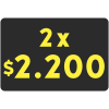 PROMO 2X 2200