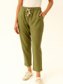 Pantalon Crispulo Verde Oliva Claro
