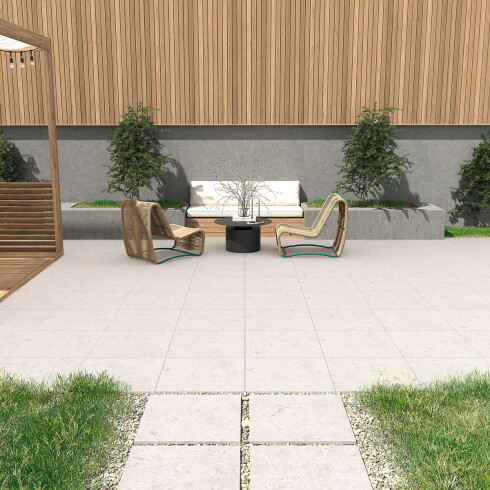 PISO ELEVADO PORCELANATO 60X60 CM MATE BEIGE CEMENTO GAMAS DE BEIGE