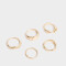 Sets Anillos Metal diferenciado Anillos Sets De Metal - Dorado