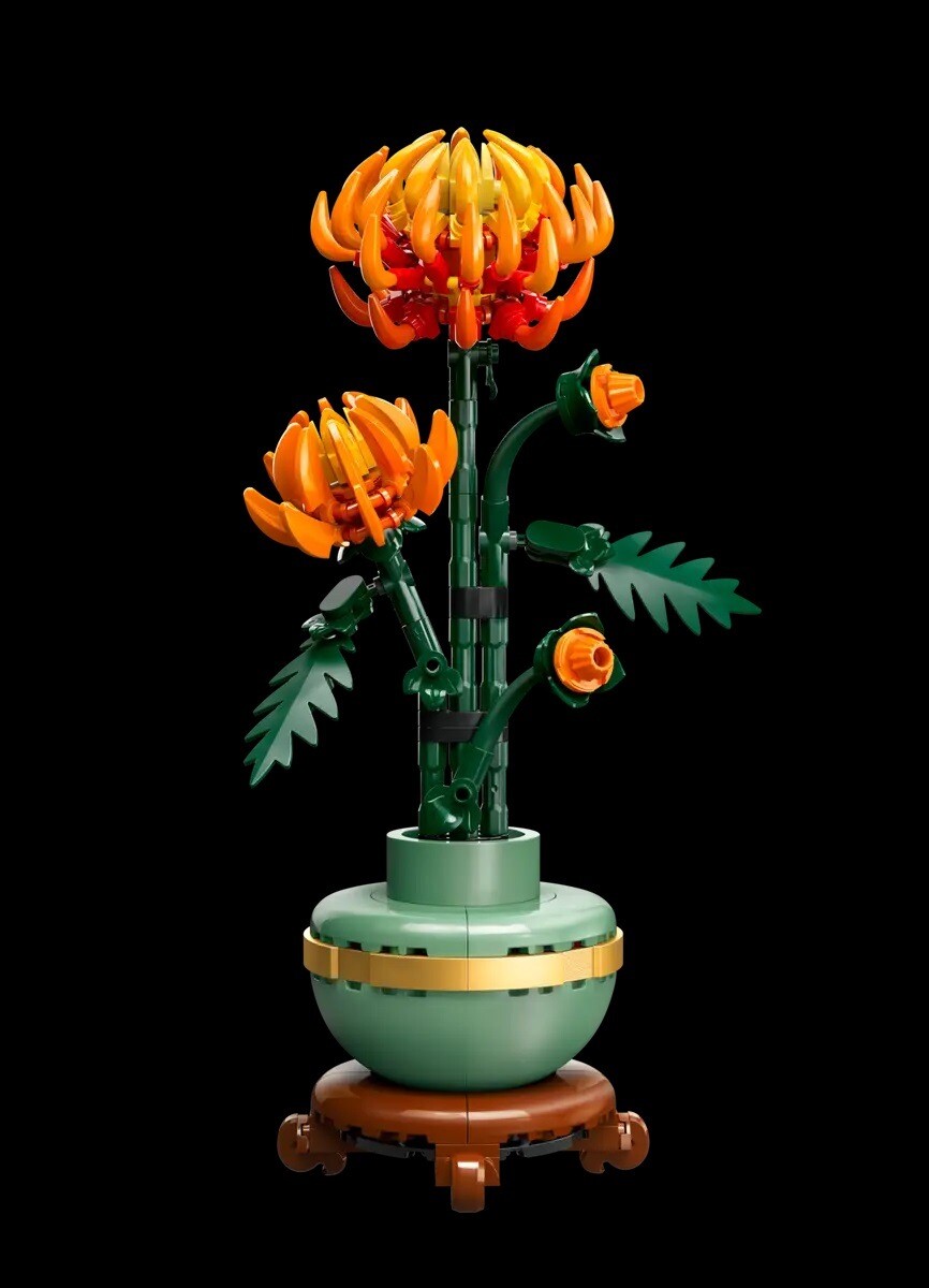 Lego® Icons Crisantemo Set De Construcción Floral 10368 Cantidad De Piezas 278 