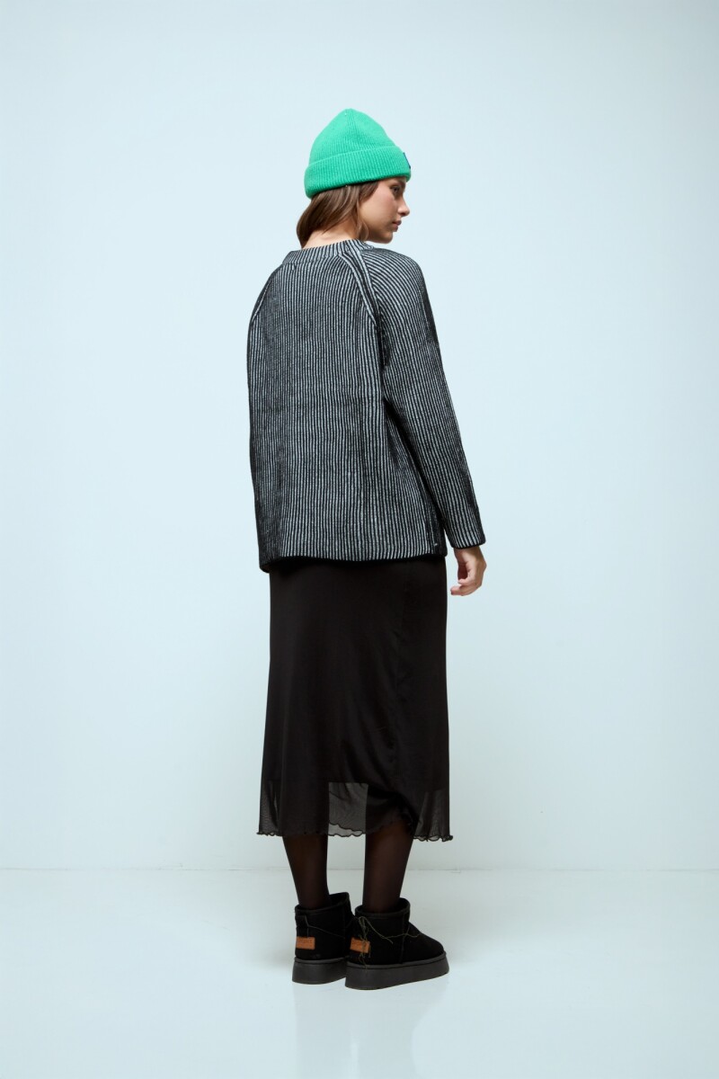 Sweater con lurex negro