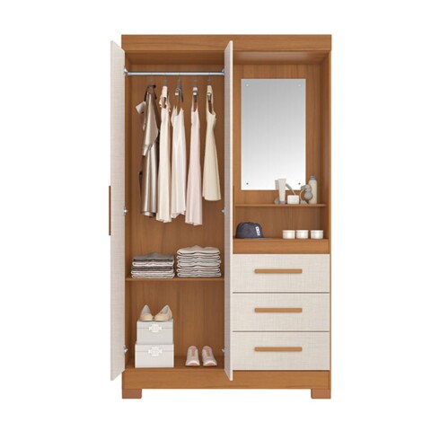 Ropero Notável NT6020 2 Puertas 3 Cajones Freijó Trend Off White Ropero Notável NT6020 2 Puertas 3 Cajones Freijó Trend Off White