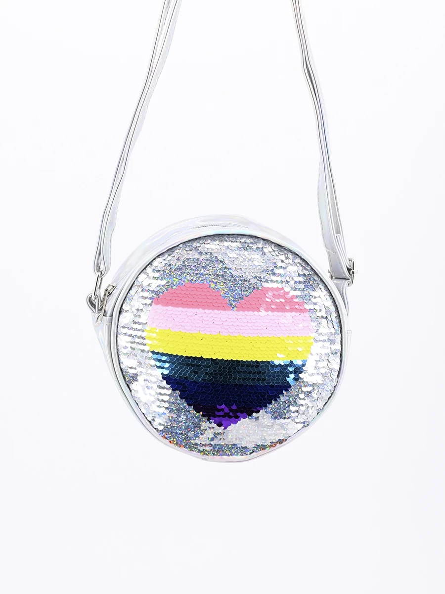 CARTERA INFANTIL CORAZÓN - GRIS 