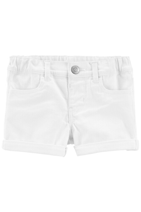 Short de algodón blanco. Talles 2-5T Short de algodón blanco. Talles 2-5T