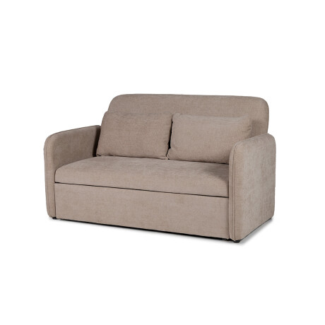 Sofá Cama Spazio - Tela Microfibra 130 (Beige)