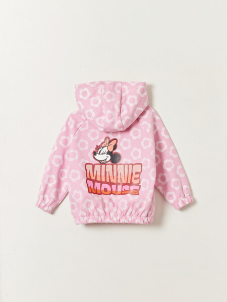 Campera deportiva estampada Minnie Rosa