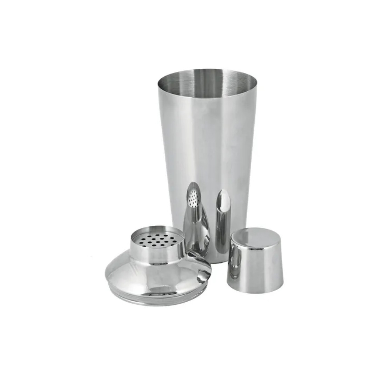 Coctelera 3 Piezas 830 ml Acero Inoxidable 