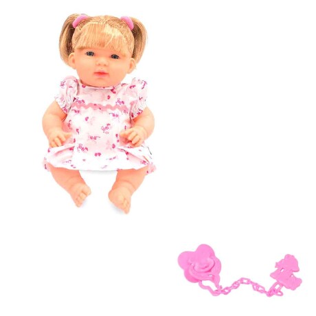 Muñeca Reborn Bebé Luisa con chupete y clip 001