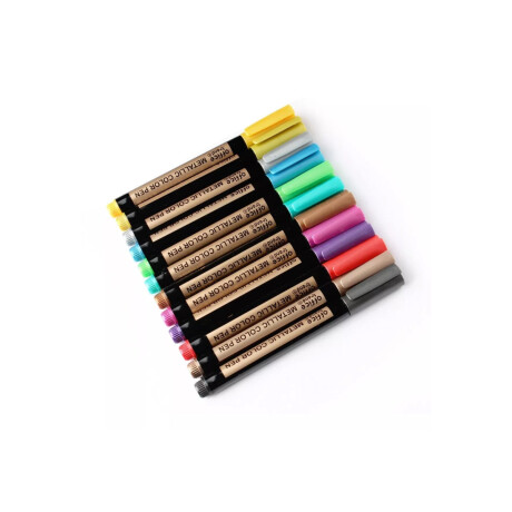 Set de 12 marcadores metalizados Sc