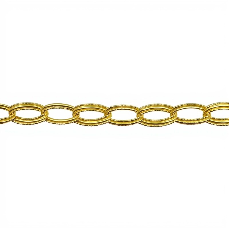 Pulsera oval - Oro bajo -Sin Piedra-PU8099 sinpiedra