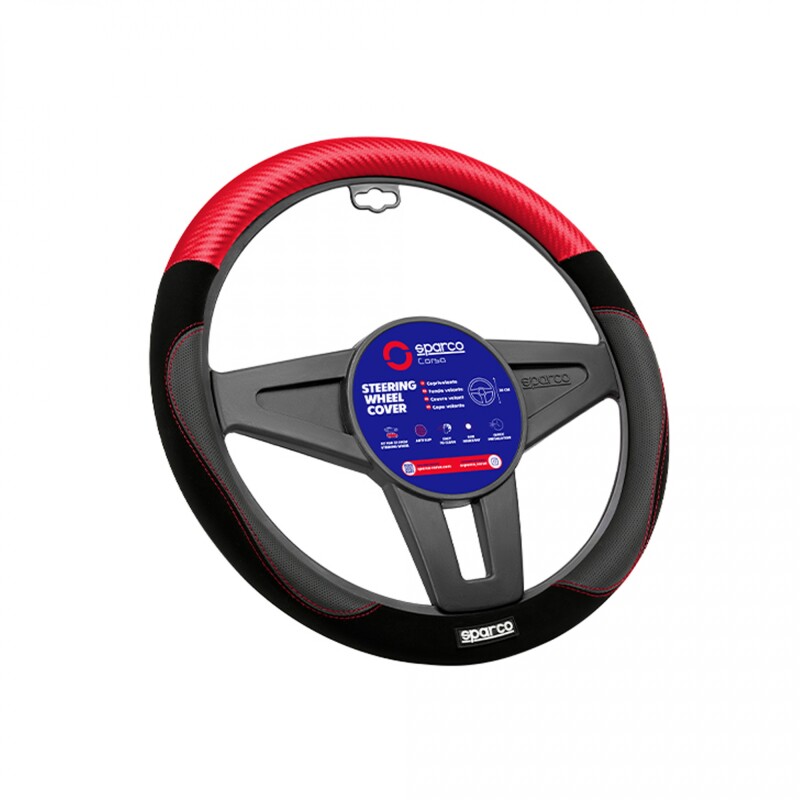 Sparco Cubre Volante Rojo