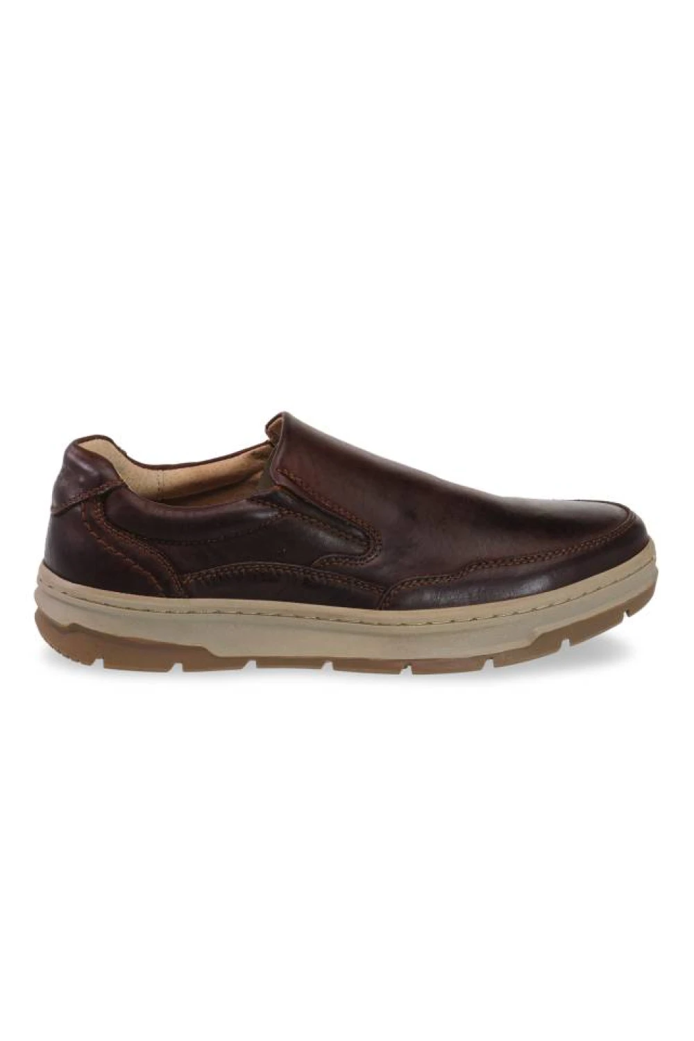 ZAPATO CUERO SIN CORDONES Marron