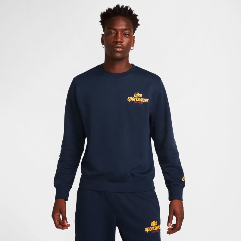 Abrigo Nike Club de Hombre Azul