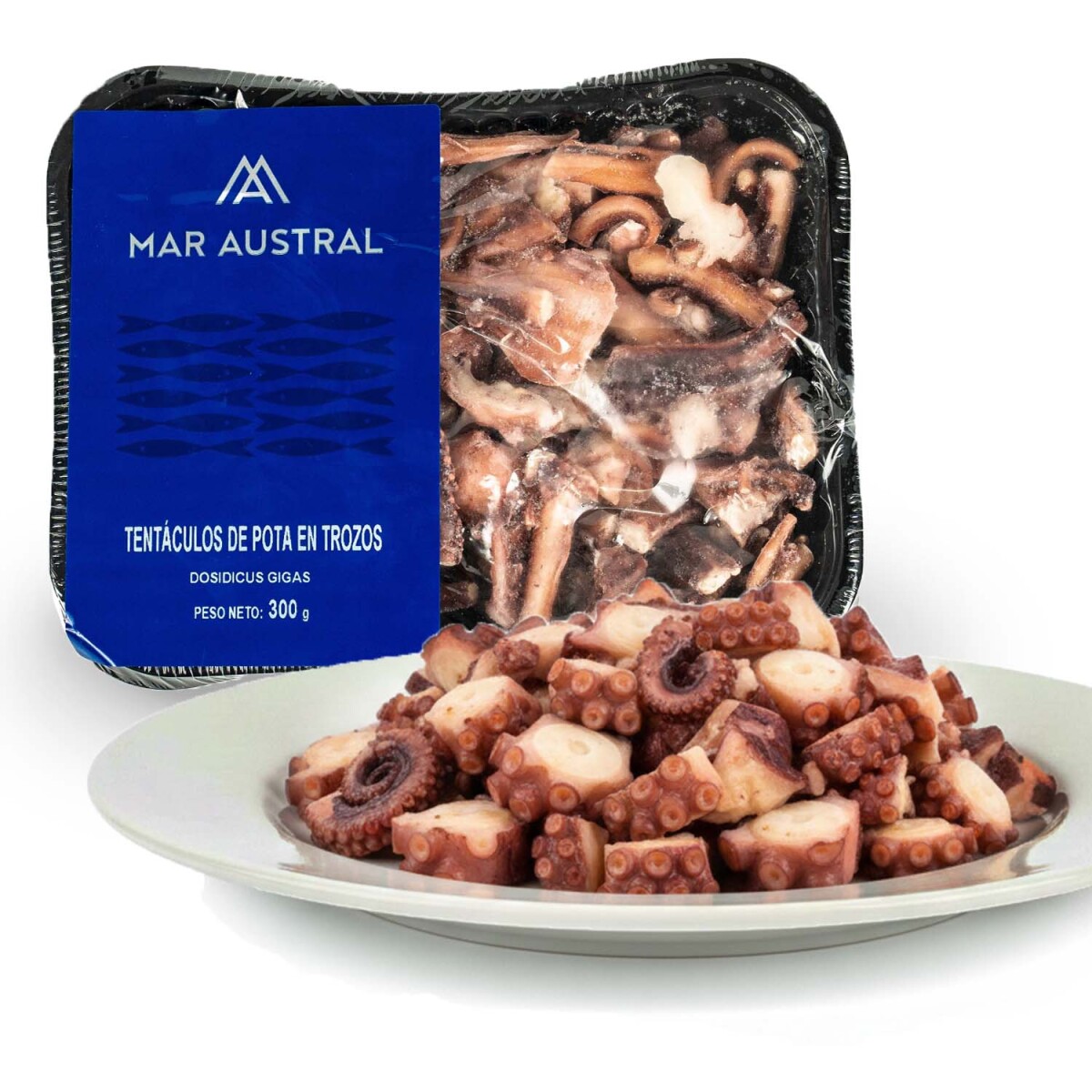 Tentáculos De Calmar Pota En Trozos 300g Mar Austra 