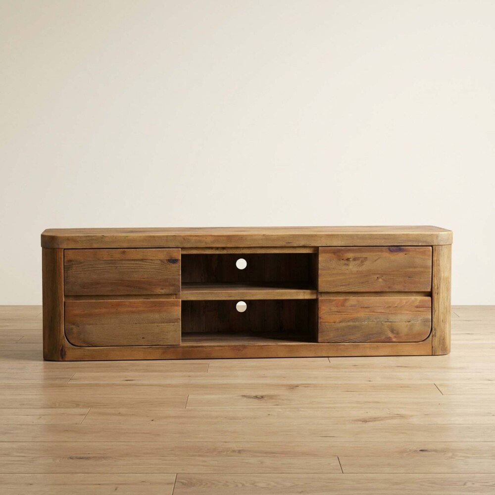 MUEBLE PARA TV MADERA NATURAL-BEIGE ROMERO NATURAL