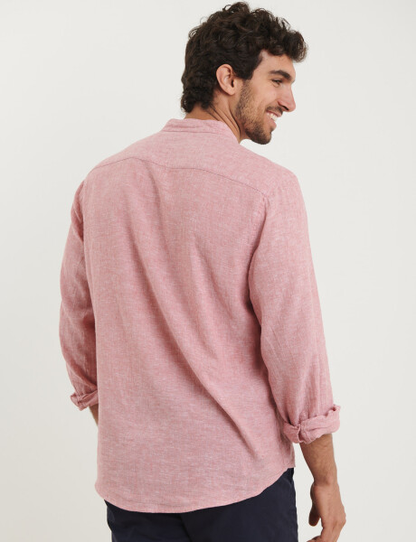 011954 CAMISA HARRINGTON LABEL LINO Rosado
