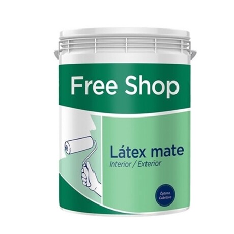 FREE SHOP LATEX MATE 20Lts. - INTERIOR/ EXTERIOR FREE SHOP LATEX MATE 20Lts. - INTERIOR/ EXTERIOR