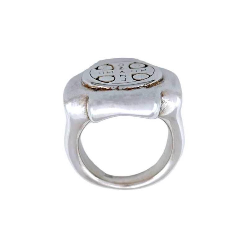 Anillo San Benito-Plata 925 Inflada-Sin Piedra-AN3018 sinpiedra