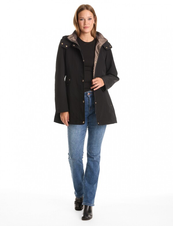 Gabardina Impermeable NEGRO