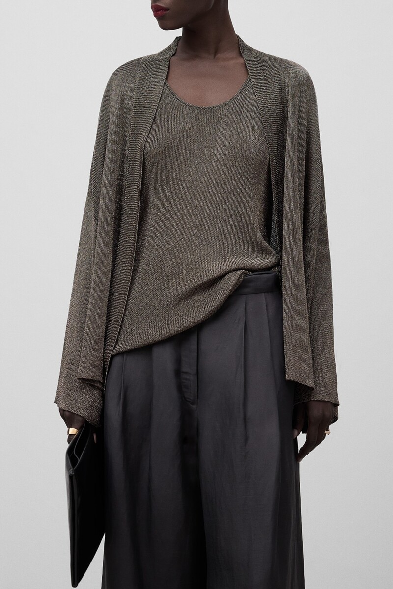 CHAQUETA KIMONO Gris
