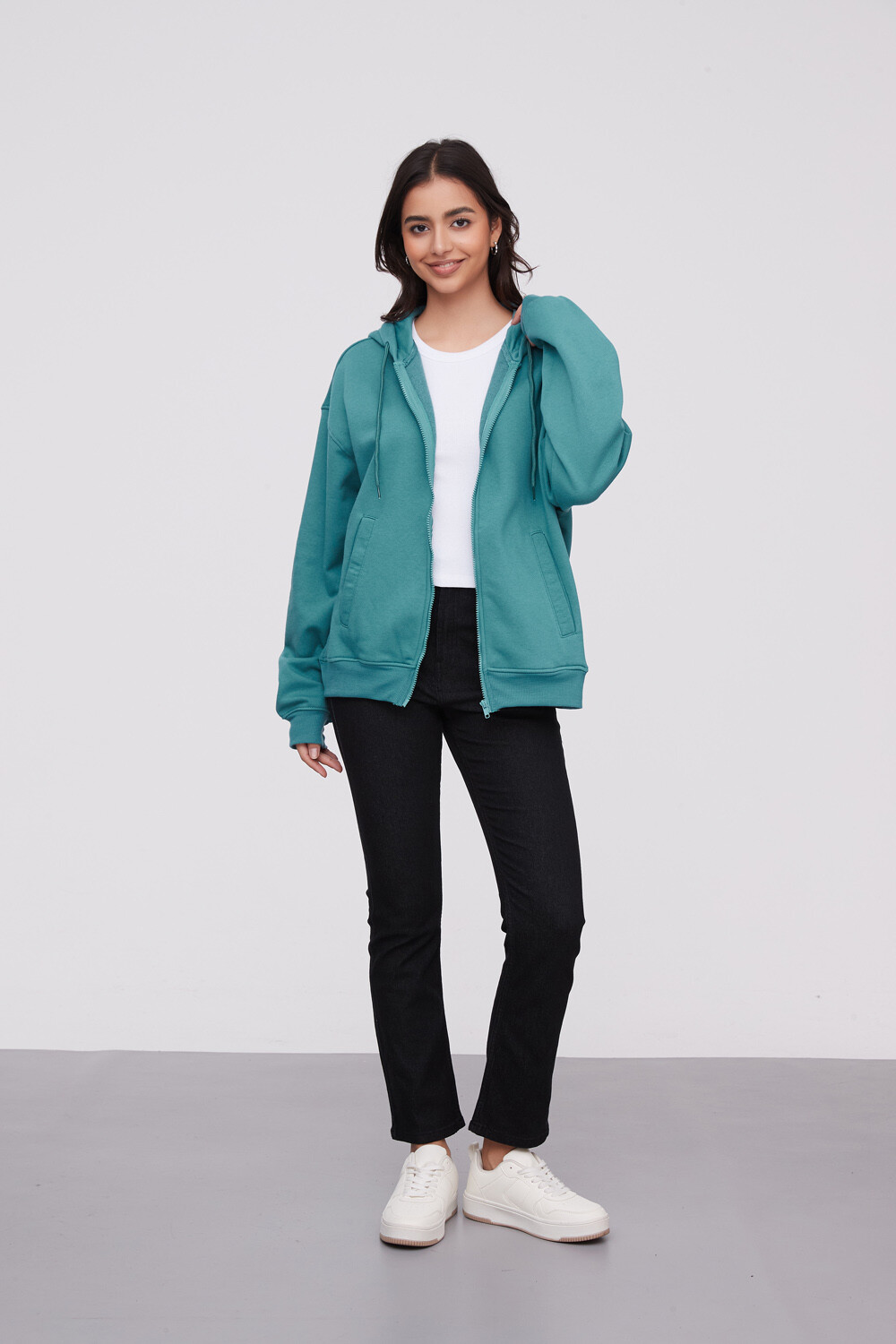 Campera Sammira Verde Azulado