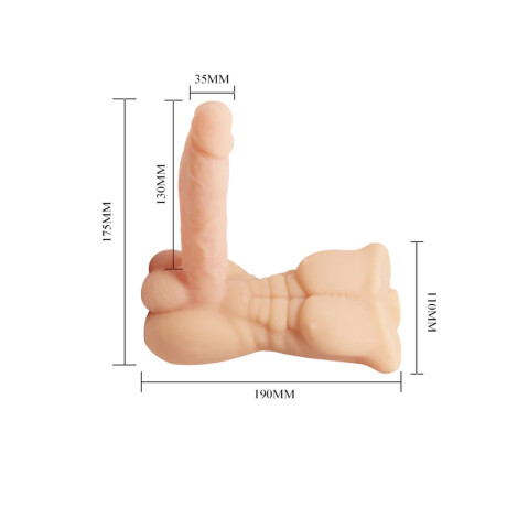 Masturbador Mini Torso Masculino Con Vibrador Masturbador Mini Torso Masculino Con Vibrador