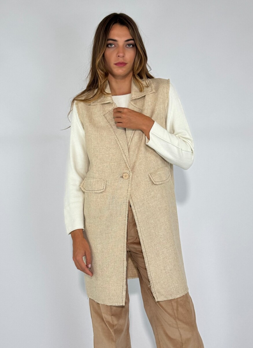 CHALECO MERINA - BEIGE 