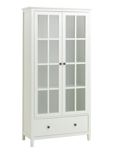 Vitrina NORDBY 2 puertas 1 cajón blanco Vitrina NORDBY 2 puertas 1 cajón blanco
