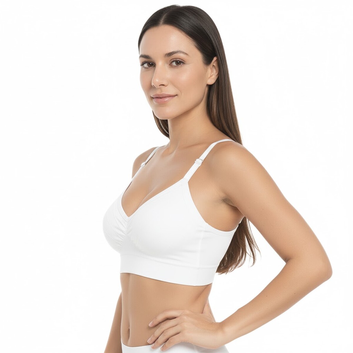 Soutien Top Con Tiras - Blanco 