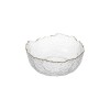 BOWL VIDRIO BORDE DORADO 12.5X6CM Unica
