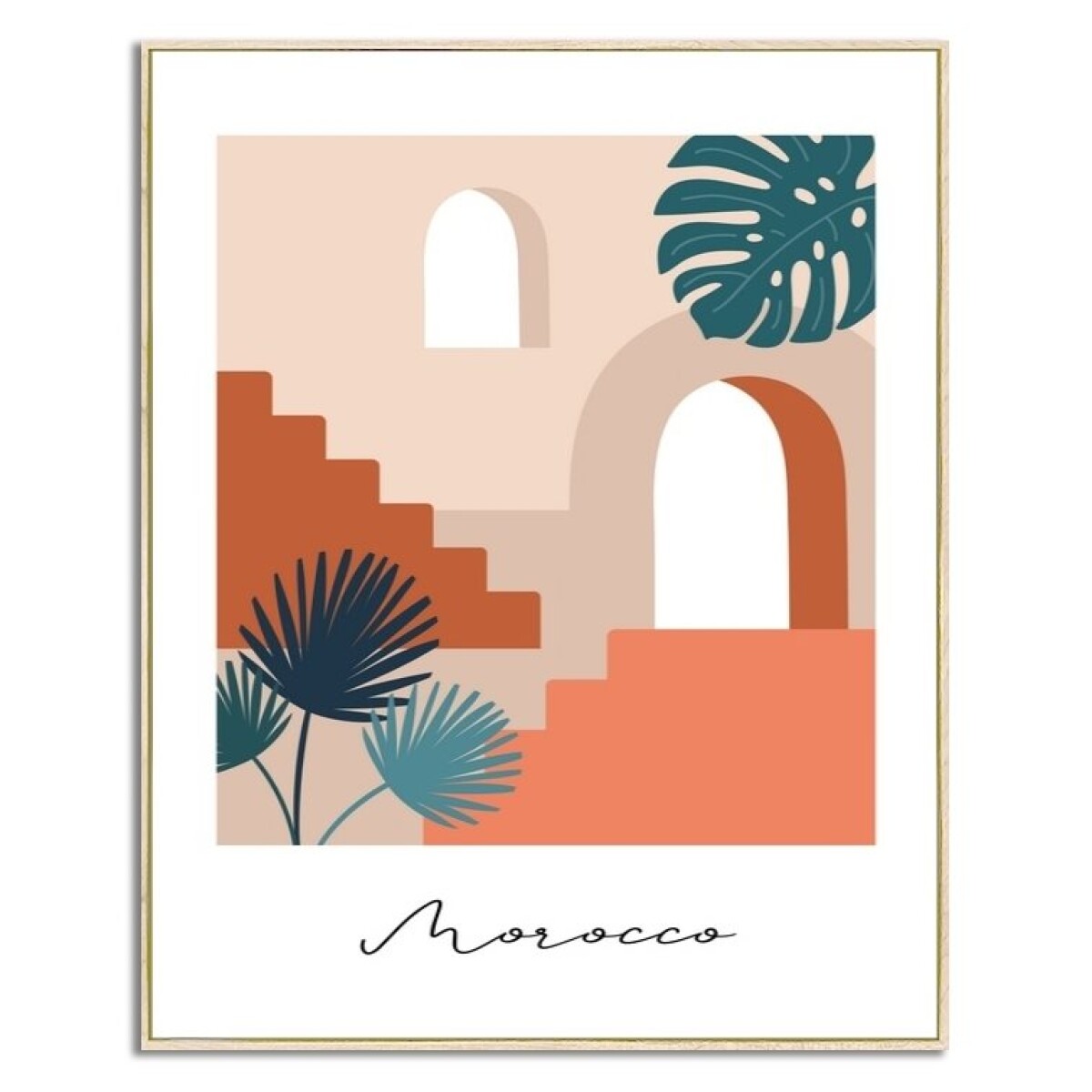 CUADRO CANVAS 40x50cm MARCO MOROCCO 