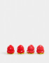 Accesorios Pelo Set Frutas Set De Ruleros Para Pelo - Rojo Frutilla