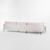 Sofá con chaise COSTA Gris - IZQUIERDO