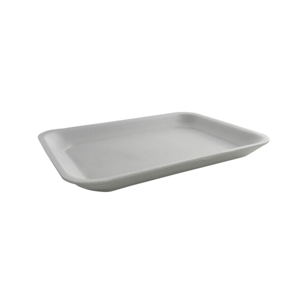 BANDEJA ESPUMA 20.5X15X2.5 CM BLANCO