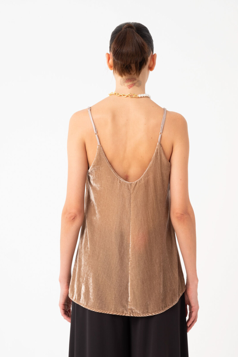 TOP VELVET Beige