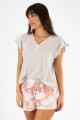 Pijama damask duo Gris